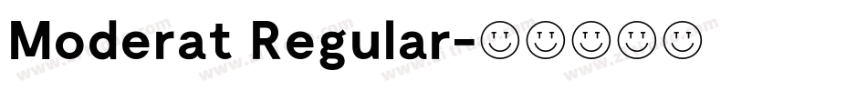 Moderat Regular字体转换